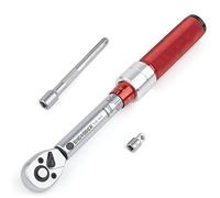 BINGCOBBER Llave dinamométrica de 1/4 pulgadas, 5-25 NM, juego de llaves dinamométricas para bicicleta y Motordad coche, ± 3% de precisión de error con barra de extensión, adaptador de 3/8 pulgadas