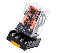 Binghe Relé 220V Pequeño de Propósito General MK2P-I AC, Bobina DPDT de 8 Pines Con Terminal Enchufable PYF83A Para Control de Automatización Industrial