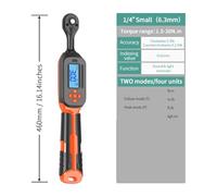 BINGNU Llave dinamométrica, Llave dinamométrica digital con valores preestablecidos, precisión del 2%, aviso acústico y flash LED(1.5-30N.m)