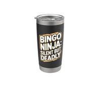 Bingo Ninja Bingo divertido Vaso térmico de acero inoxidable de doble pared