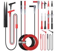 BINTA 11 Piezas Kit de Cables de Prueba para Multímetro con cables de Prueba Aislados, Pinzas Cocodrilo, Ganchos de Prueba, Sondas de Prueba, Pinzas de Prueba