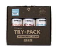 BioBizz Try-Pack Hydro Organic Nutrient Kit for Hydroponic Flowering - 3 x 250 ml (Bio Bloom, Top Max, Bio Heaven) for Indoor & Outdoor Use