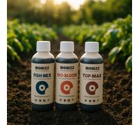 Biobizz TryPack Outdoor 250 ml Estimulador de crecimiento, floración, Mejorador de suelo.