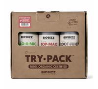 BioBizz TryPack Stimulant Set - Organic Root Juice, Top Max & AlgA Mic for Stronger Roots, Enhanced Flowering & Stress Resistance (250ml Each)
