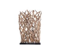 Biombo, de raiz de teca reciclada LED, separador ambientes 130, en color marron Fijalo