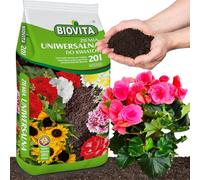 BIOVITA Sustrato universal de 20 litros, multicomponente, tierra para plantas, listo para usar, de origen natural