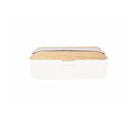 Birambeau - Utensilios de cocina - Almuerzo Box - 1 compartimento - Libre de BPA - Cero Residuos - 600 ml - Cubiertos incluidos