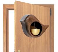 Bird Shaped Wood, Magnetic Wind Chime Decorative, Suction Store Entrance