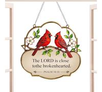 Bird Suncatcher - Pet | Stained Glass Songbird Garden Wall Decor