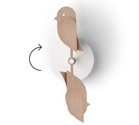 Birdie Design Monitor de CO2 para Interiores - Medidor de Calidad del Aire para el hogar y la Oficina - Promueve la Salud Mental (Wood)