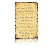 BIRXPMOS Breathe and Release Motivational Metal Tin Sign Calming Wall-Art for Yoga Room Bedroom Office Living Room Decor 8 X 12 in
