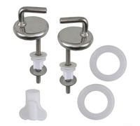 Bisagra de asiento de inodoro de acero inoxidable, soporte de baño de grado comercial, óxido moderno y minimalista, juego de accesorios