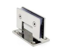 Bisagra de puerta de vidrio sin marco de acero inoxidable, abrazadera de 90 grados for puerta de ducha de baño, gabinete de cocina, bisagra de Clip de vidrio plegable