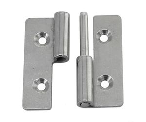 Bisagra desmontable de acero inoxidable 304 con diseño y junta deslizante para montaje y desmontaje de puertas de armario (40x30x1.5 derecha)
