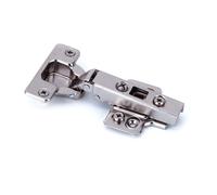 Bisagra recta 110º cazoleta 35mm niquelada base 3D sin pistón para mueble armario