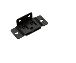 Bisagras Armario Conector de muebles en forma L 8 piezas | Sujetador de junta de gabinete de soporte de estante de 90 grados(Black 10pcs)