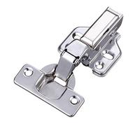 Bisagras de gabinete de cierre suave, Bisagra hidráulica for gabinete de 4 piezas, bisagra for puerta muebles acero inoxidable 304, amortiguador armario con núcleo cobre, cierre suave(Embed)