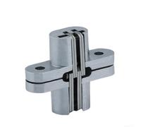 Bisagras ocultas para puertas plegables, apertura de 180 grados, paquete de 2 con tornillos, para aplicaciones de muebles (13 x 45 mm)