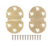 Bisagras Plegables de Cobre, 180 Grados, 30x1.5x47mm, para Mesa Plegable, Capacidad 25kg, 2 Juegos con Tornillos