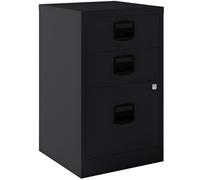 Bisley archivador metalico 2 cajones personales + 1 cajón archivo a4 fondo 40cm antracita