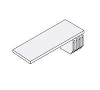 Bisley - Balda con Lateral para Colgar alas Puerta Armario Universal, B 914 mm, Metal, 345 Luz Gris, 35.299999999999997 X 90.9 X 2.2999999999999998 cm