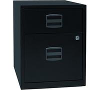 Bisley Home móvil Armario Auxiliar PFA, 1 Universal cajón, 1 cajón, HR de Metal, 633 Negro, 40 x 41.3 x 52.8 cm