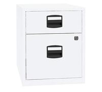 Bisley Home móvil Armario Auxiliar PFA, 1 Universal cajón, 1 cajón, HR de Metal, 696 Tráfico Color Blanco, 40 x 41.3 x 52.8 cm