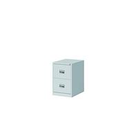 Bisley LIGHT Bisley Eco - Cajones para archivador Colgante (tamaño DIN A4, 2 cajones, Metal), Color Gris Claro