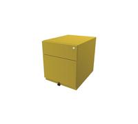 Bisley Roll Container Ordenador, con Mango 1 Universal cajón, 1 cajón, HR de Metal, 641 cinc Amarillo, 56,5 x 42 x 49.5 cm