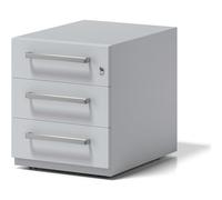 Bisley Roll Container Ordenador con Mango, 3 Universal cajones, Metal, 645 Luz Gris, 56,5 x 42 x 49.5 cm