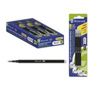 Bismark 327533 Set 3 Recambios Bolígrafo Tinta Borrable Negro Trazo 0.7mm