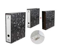 Bismark archivador a-z jaspeado a4 con funda - lomo 75mm - carton forr