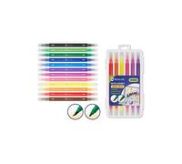 Bismark - BISMARK SET 12 ROTULADORES LETTERING DOBLE PUNTA MEDIA/PINCEL C/SURTIDOS - Color no elegible 328343