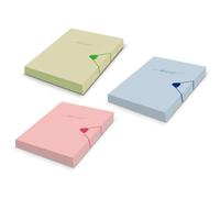 Bismark carpeta para proyectos a4 - medidas 310x230x40mm - fabricada en polipropileno - cierre con goma - colores pastel surtidos (12 uds)