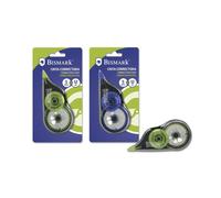Bismark - Cinta Correctora Seca - 5 mm - 12 m - 1 unidad o Set de 3 Unidades, Típex en cinta, Rollos de corrector para correccion de boligrafos
