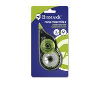 Bismark - Cinta Correctora Seca - 5 mm - 12 m - 1 unidad o Set de 3 Unidades, Típex en cinta, Rollos de corrector para correccion de boligrafos