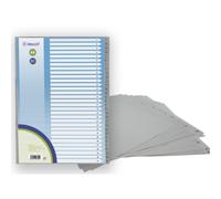 Bismark indice numerico con pestañas del 1 al 31 - multitaladro - formato a4 - fabricados en polipropileno - color gris (12 uds)