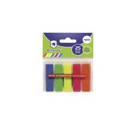 Bismark pack de 125 indices adhesivos 45mm x 12mm - colores neon surtidos (24 uds)