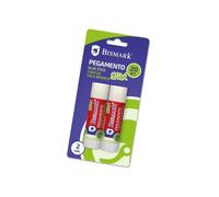 Bismark pack de 2 barras de pegamento 20gr - multiusos - sin disolvent