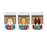 Bismark pack de 2 rollos de cinta washi-tape navideña para regalos -