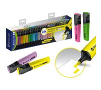 Bismark pack de 24 marcadores fluorescentes - punta biselada 2 - 5mm aprox - tinta base de agua - larga duracion - colores neon y pastel surtidos