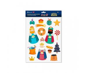 Bismark pack de pegatinas de pared navideñas - incluyen los 3 reyes m