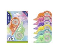 Bismark pastel pack de 2 cintas correctoras 5mmx12m - perfecta adherencia al papel - presentacion en blister - cuerpo de colores pastel surtidos (12 uds)