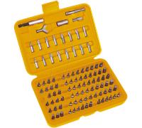 Toolland Destornillador y juego de bits, 100 piezas, perfectos para automóviles, electrónica y proyectos de bricolaje, incluida la caja de almacenamiento