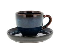 Bitz Taza espresso y platillo Bitz 7 zul oscuro-negro