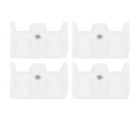 BIUDECO 4 Piezas de Guía Inferior para Puerta de Ducha Corrediza de Silicona de Color Claro Diseño Innovador y Fácil Instalación para Accesorios de Baño