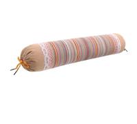 BIUDECO Almohada Cervical Redonda Soporte para Cuello y Espalda Algodón Natural Relleno Ergonómico Descanso para Dormir y Viajar