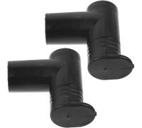 BIUDECO Conector de Plástico para Tendedero Plegable Juntas de Ángulo Recto Negras, Práctico y Fácil de Desmontar para Sala o Comedor, Pack de 2 Piezas