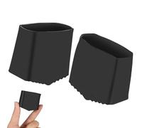 BIUDECO Protectores Antideslizantes para Patas de Escalera Plegable, 2 Piezas en Goma Negra, Accesorios estables y Ligeros para escaleras domésticas Interiores