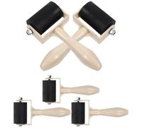 BIUDECO Rodillo de Pegamento Material de Goma y Plástico, Fácil de Limpiar 5 Piezas para Impresión y Pintura Adecuado para Manualidades y Grabado Artístico